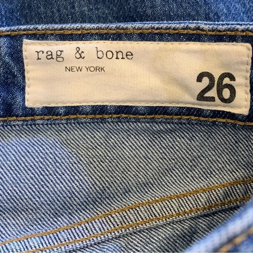 Rag & Bone Nina High-Rise Ankle Cigarette Jean in Monty Size 26